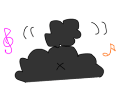 Black Toy Poodle YOMOGI sticker #12423159