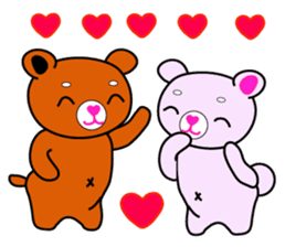 Couple of the cute bear sticker #12424022