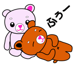 Couple of the cute bear sticker #12424025