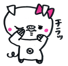 lovely bu-chan with bo-kun part2. sticker #12424328