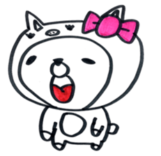 lovely bu-chan with bo-kun part2. sticker #12424336