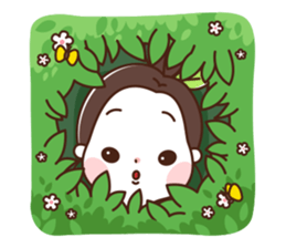 flower shop girl sticker #12424540