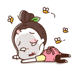 flower shop girl sticker #12424542