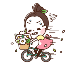 flower shop girl sticker #12424543