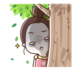 flower shop girl sticker #12424544