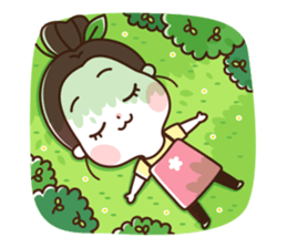 flower shop girl sticker #12424551