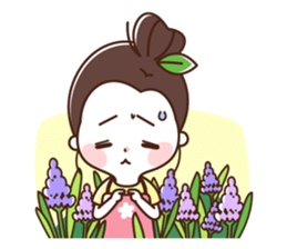 flower shop girl sticker #12424553
