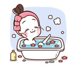 flower shop girl sticker #12424558