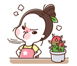 flower shop girl sticker #12424559