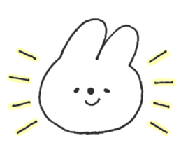 Rabbit ear is closer sticker #12424995