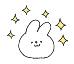 Rabbit ear is closer sticker #12424997