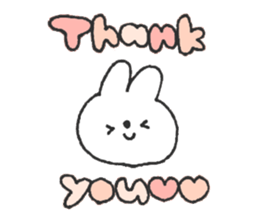 Rabbit ear is closer sticker #12425000