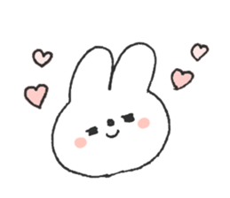 Rabbit ear is closer sticker #12425002