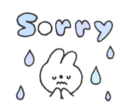 Rabbit ear is closer sticker #12425008