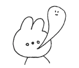 Rabbit ear is closer sticker #12425013