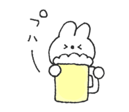 Rabbit ear is closer sticker #12425017