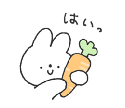 Rabbit ear is closer sticker #12425022