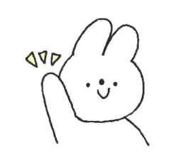 Rabbit ear is closer sticker #12425025