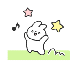 Rabbit ear is closer sticker #12425029