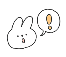 Rabbit ear is closer2 sticker #12425590