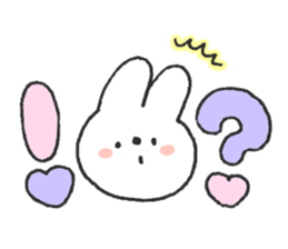 Rabbit ear is closer2 sticker #12425591