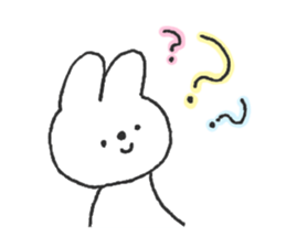 Rabbit ear is closer2 sticker #12425592