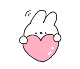 Rabbit ear is closer2 sticker #12425596