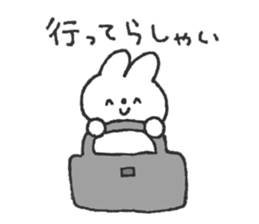 Rabbit ear is closer2 sticker #12425599