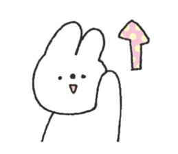 Rabbit ear is closer2 sticker #12425605