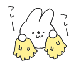 Rabbit ear is closer2 sticker #12425608