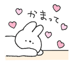 Rabbit ear is closer2 sticker #12425611