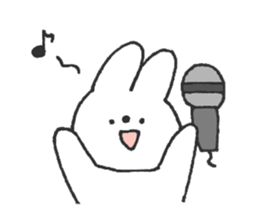 Rabbit ear is closer2 sticker #12425615