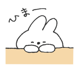 Rabbit ear is closer2 sticker #12425629