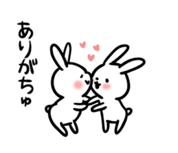 rabbit to thank sticker #12426106