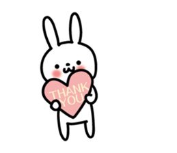 rabbit to thank sticker #12426133