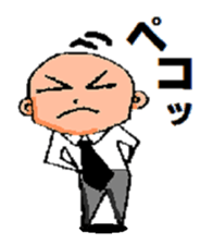 headbig longuface salaryman sticker #12427014