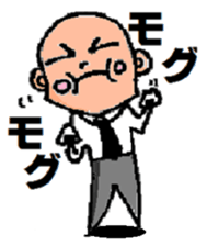 headbig longuface salaryman sticker #12427019