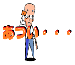 headbig longuface salaryman sticker #12427037