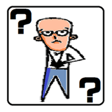 headbig longuface salaryman sticker #12427043