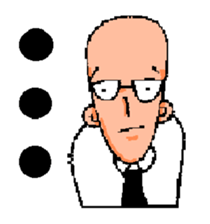 headbig longuface salaryman sticker #12427049