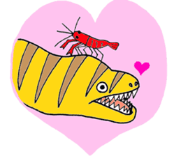 Lovely sea creatures sticker #12427755