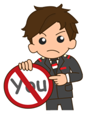 cool attendant 2 sticker #12428079