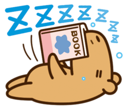 Always sleepy capybara. sticker #12428194