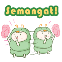 Ulat ijo sticker #12428246