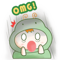 Ulat ijo sticker #12428256