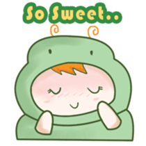 Ulat ijo sticker #12428260