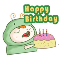 Ulat ijo sticker #12428261