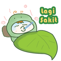 Ulat ijo sticker #12428266