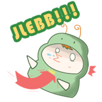 Ulat ijo sticker #12428272