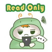 Ulat ijo sticker #12428279